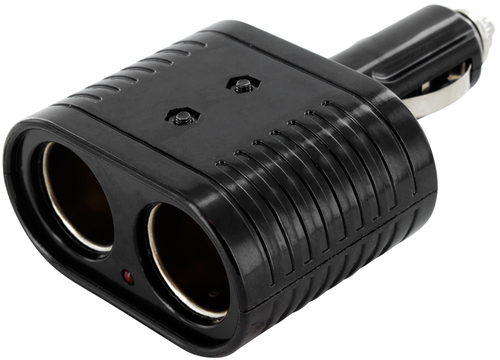 Mobiparts Premium Dual Socket (8A) Car Charger Black – image 1