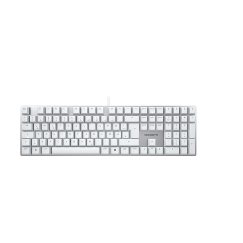 CHERRY Keyboard KC 200 MX MX2A BROWN [DE] white/silver MX2A BROWN Switch