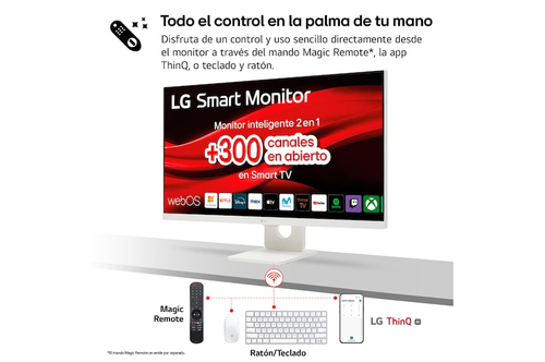 LG 27U731SA-W pantalla para PC 68,6 cm (27") 3840 x 2160 Pixeles 4K Ultra HD LCD Blanco
