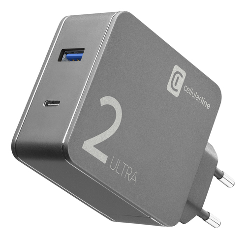 Cellularline Duo Charger Ultra - USB-C Laptop, MacBook, Smartphones – image 1