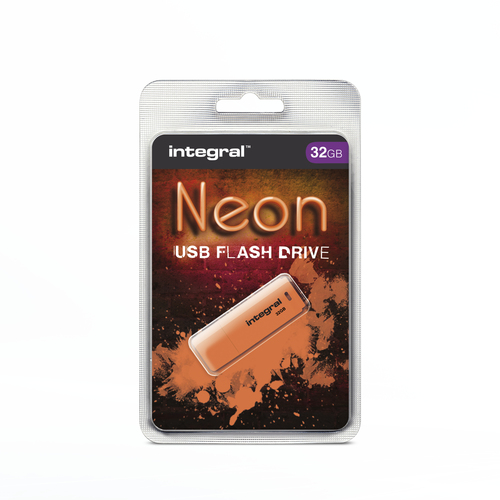 Integral 32GB USB2.0 DRIVE NEON ORNG – image 7