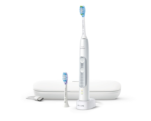 Philips HX9690/06 electric toothbrush Adult Sonic toothbrush Silver, White – image 2