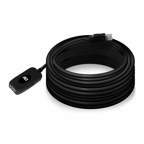 ACT AC6010 USB кабель USB 2.0 10 m USB A Черный