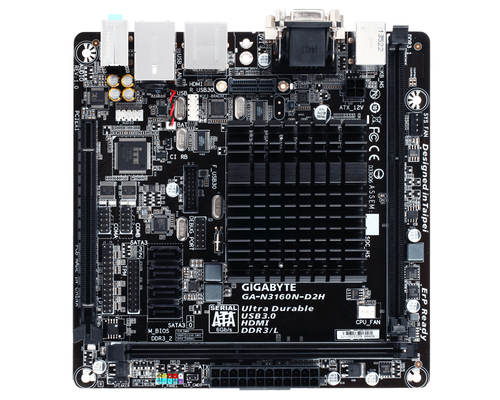 GIGABYTE GA-N3160N-D2H motherboard BGA 1170 mini ITX