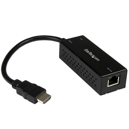 StarTech.com ST121HDBTD vaizdo ir garso signalų ilgintuvas AV siųstuvas Juoda