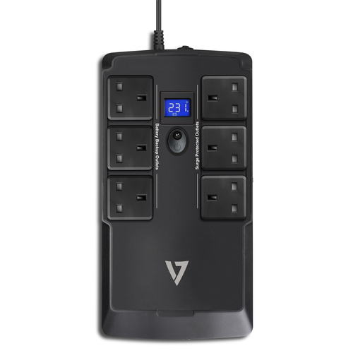V7 SAI Standby V7 UPS1DT750-1K - 750 VA - De Escritorio - 230 V AC Entrada - 6 x R.U.