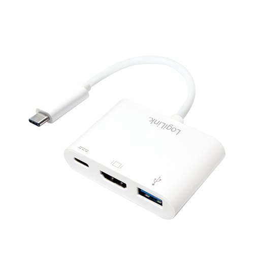 Logilink Adapter USB 3.1 Type C > HDMI,Displayport 1.2 & USB