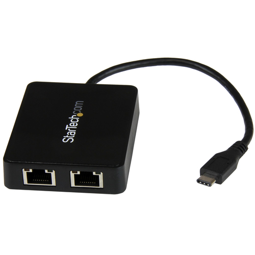 US1GC301AU2R ADAPTADOR DE RED USB-C CON DOS PUERTOS ETHERNET GIGABIT Y PUERTO ADICIONAL USB TYPE-A - STARTECHCOM MOD US1GC301AU2R US1GC301AU2R