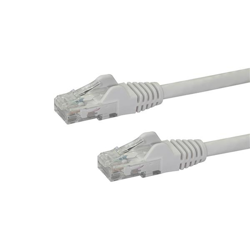 N6PATCH100WH StarTech.com Cable de conexión UTP Cat6 blanco sin enganche de 100 pies