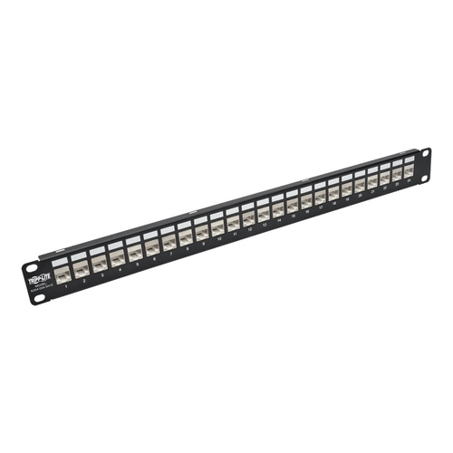 N254-024-SH-D PANEL CONEXIONES RJ45 PASO  PUERTOS ANGULO 90 GRADOS 24 PUERTOS