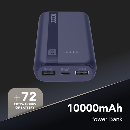 Cellularline ESSENTIAL 10000 POWER BANK DARK BLUE – image 2