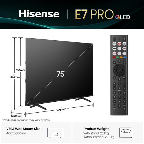 Hisense 75E78QTUK PRO – image 4