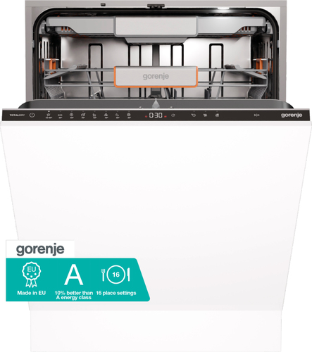 Gorenje Kraftfull rengöring med Intensive Spray Zones avlägsnar effektivt fastbrända matrester. Det flexibla FlexUse systemet med plats för 16 kuvert, LED belys