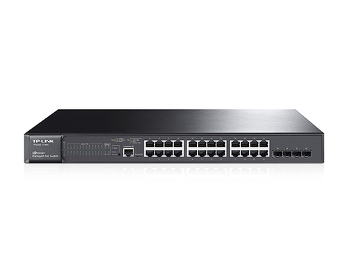 Switch JetStream PoE administrable Capa 2 24 puertos 10/100/1000 Mbps 4 puertos SFP 384 W T2600G-28MPS - T2600G-28MPS