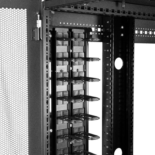 StarTech.com Verticale kabelmanager met D-ring haken  - kabelmanagement rack paneel, afbeelding 6