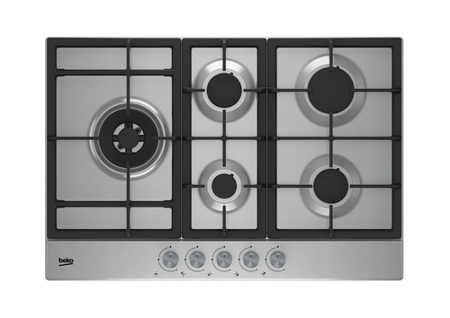 Beko HQAW75225SX hob Stainless steel Built-in