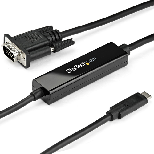 3.3FT/1M USB TYPE C (DP ALT MODE HBR2) TO VGA CABLE / 1920X1200/1080P 60HZ / EDI