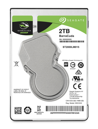 Seagate Barracuda 2TB SATA 6Gbs 2.5 Inch 5400 RPM 128MB Cache Internal Hard Disk Drive