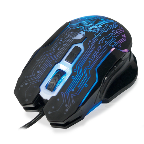 LogiLink Gaming muis, USB, 6-button, 2400dpi, afbeelding 3