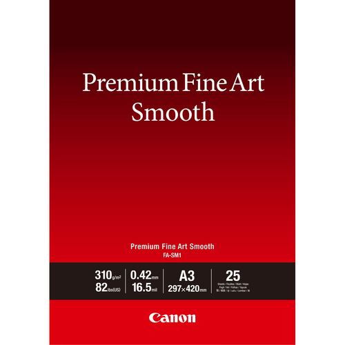 Canon FA-SM1 Premium Fine Art Smooth Papier A3 – 25 Blatt
