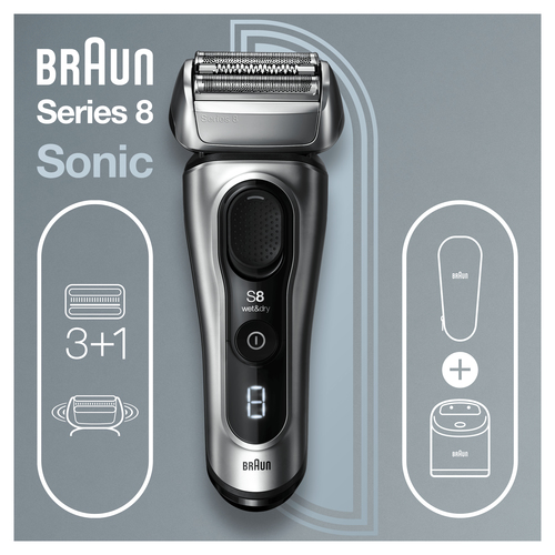 Braun Series 8 81744520 men's shaver Foil shaver Silver – image 3