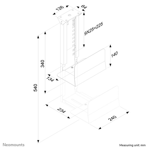 Neomounts CPU-D200 - PC Bureausteun, afbeelding 4
