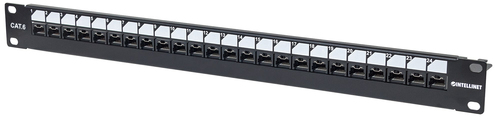 720564 PANEL PARCHEO INTELLINET CAT 6 24 PTOS 1U C/BLOQUEO