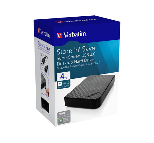 Verbatim Store n Save 4TB Desktop Hard Drive - image 8