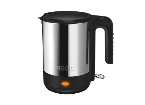Unold 18045 elektriskās tējkanna 1,5 L 2200 W Melns, Nerūsējošs tērauds