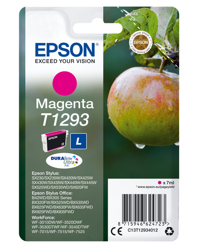 Epson T1293 Apple Magenta Standard Capacity Ink Cartridge 7ml - C13T12934012