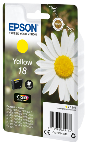 Epson 18 Yellow Ink Cartridge - C13T18044010 - image 2