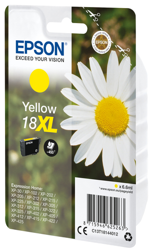 Epson 18XL Daisy Claria Home Ink Cartridge High Yield Yellow C13T18144012 - image 2