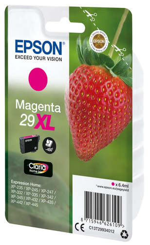 Epson 29XL Home Ink Cartridge Claria High Yield Strawberry Magenta - image 2