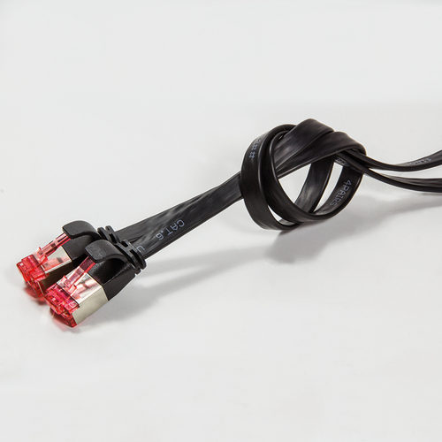 Logilink Flachpatchkabel 2xRJ45 U/FTP Cat6A 15.0m zwart, afbeelding 3