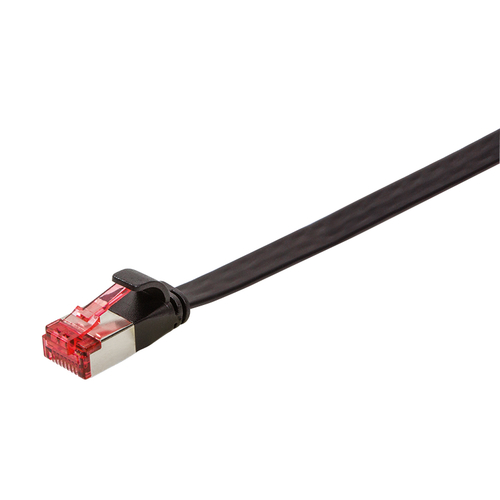 Logilink Flachpatchkabel 2xRJ45 U/FTP Cat6A 15.0m zwart, afbeelding 2