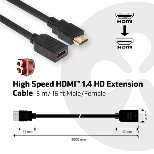 Club 3D High Speed HDMI 1.4 HD kabel, afbeelding 3