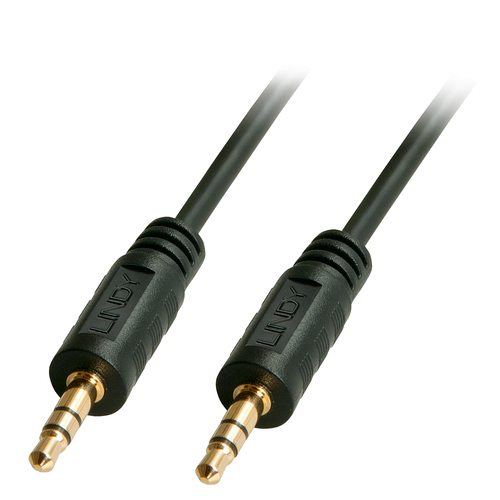 Lindy 35642 2m 3.5mm 3.5mm Zwart audio kabel