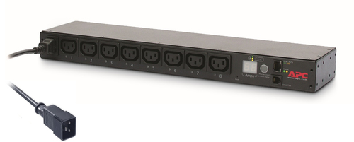 APC Switched Rack PDU - Unidad de distribución de potencia montaje en bastidor - AC 208-230 V - Ethernet RS-232 - input IEC 60320 C20 - conectores de salida 8 power IEC 60320 C13 - 1U - 24 m cable - para P/N SMTL1000RMI2UC SMX1000C SMX1500RM2UC SMX1500RM2UCNC SMX750C SMX750CNC - AP7921B