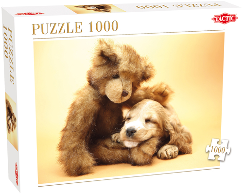Tactic Puppy and a Teddy Bear Dėlionė 1000 vnt Gyvūnija