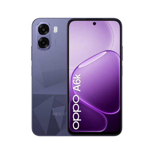 OPPO A6k 17,1 cm (6.75") Две SIM-карты Android 15 4G USB Type-C 4 GB 256 GB 6100 mAh Черный