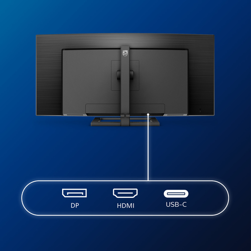 34" Wqhd 100Hz Curved Monitor - Philips 346E2CUAE Flicker-free Amd FreeSync Premium LowBlue Mode MultiView - image 6