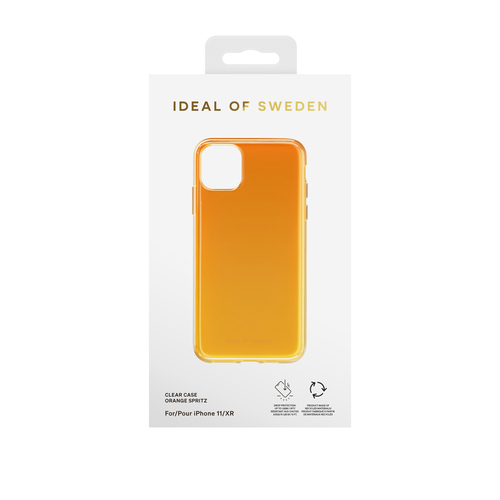 iDeal of Sweden Clear Case iPhone 11 / XR Orange Spritz – image 2