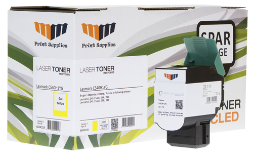 MM Yellow Laser Toner - Lexmark C540H1YG - For Lexmark C 540 / 543 / 544 / 546 / X 543 / 544 / 546 / 548 – image 1