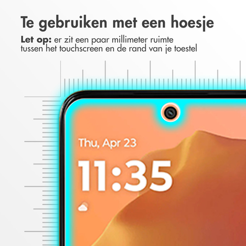 <div>Gebruik je kostbare smartphone zonder zorgen met deze Accezz Gehard Glas Screenprotector! Om het scherm van jouw dure smartphone zo goed mogelijk, afbeelding 3