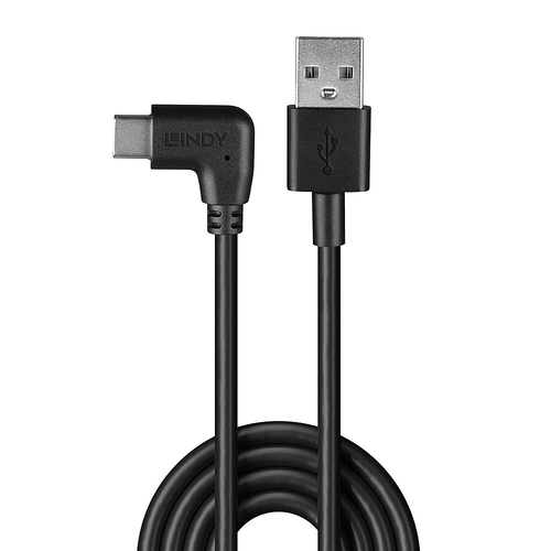 Lindy 32000 USB-kabel USB 2.0 0,5 m USB A USB C Zwart, afbeelding 2