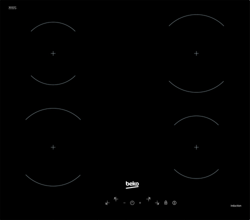 Beko HII 64401 GT варочная поверхность Черный Встроенный 58 cm Плита с зонами индукции 4 зона(ы)