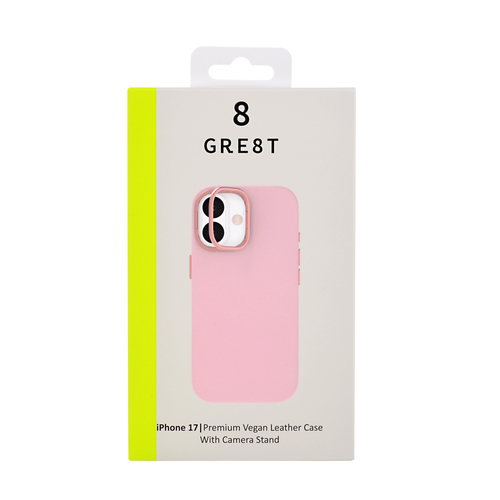 GRE8T GRS Vegan Leather, Pink iPhone17 Retail – image 9