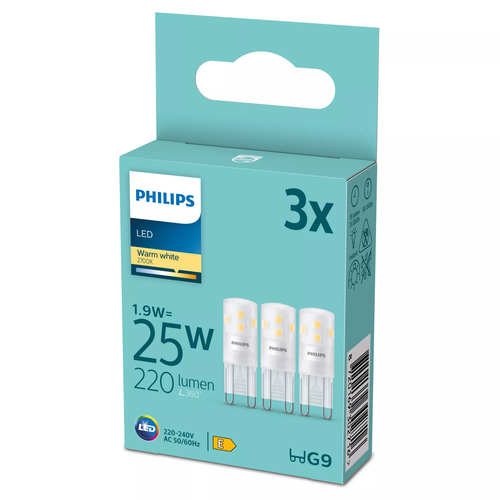 Philips 8720169302716 LED лампа Теплый белый 2700 K 1,9 W G9 E