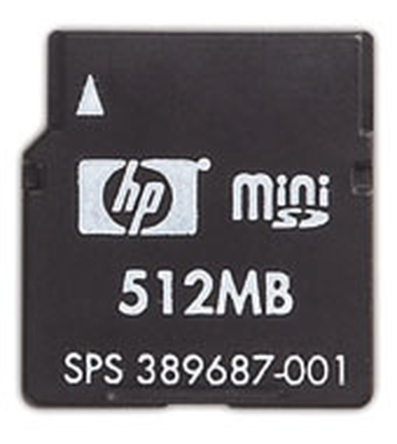 HP 512 MB Mini SD Card