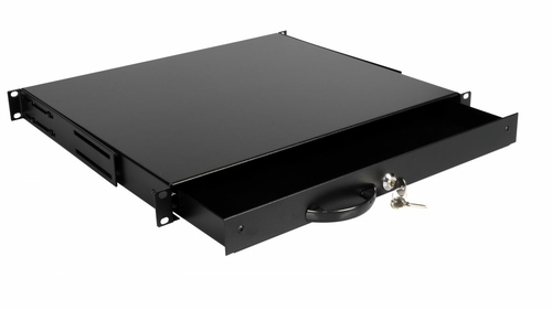 Equip schuiflade 19" voor Serverschränke 1U, afsluitbaar zwart, afbeelding 2